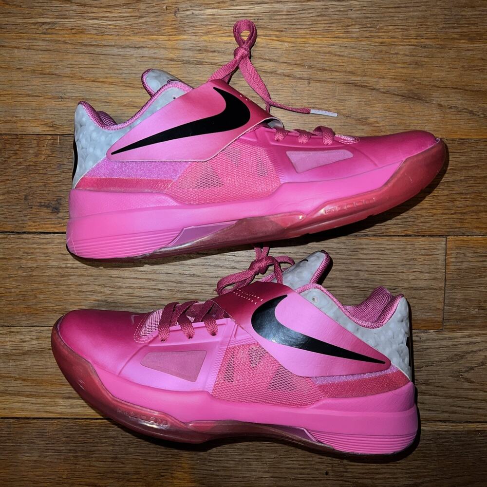 Nike Zoom KD 4 Aunt Pearl Pink OG 2012 Men Size 8.5/Women 10 w/ OG BOX cancer